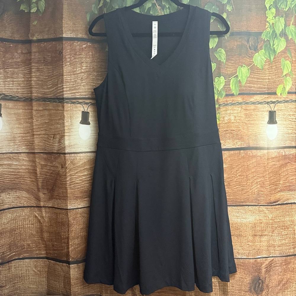 Chic Black Althetic Sleeveless Mini Dress